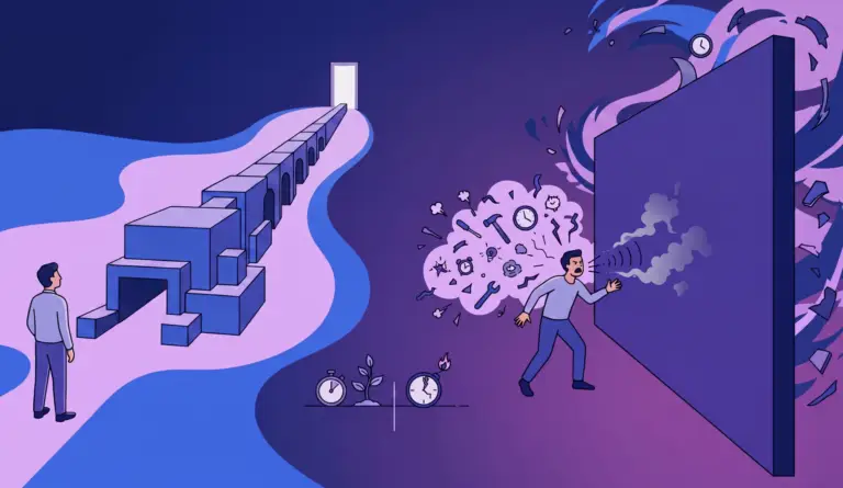 Image depicting a frustrated individual talking to a wall to relay not getting the message